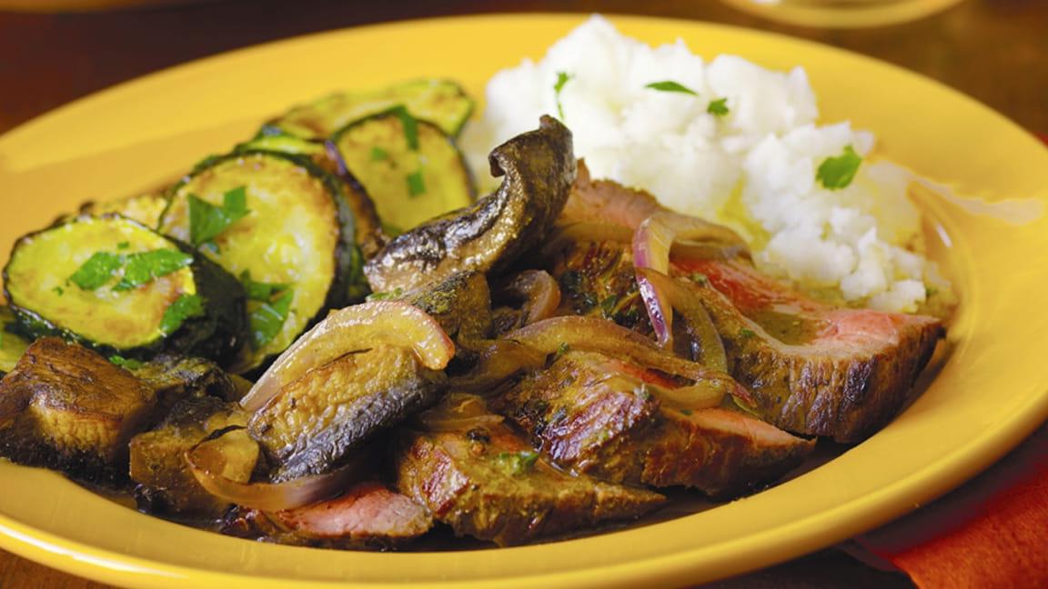 Sirloin Steak with Portobella Mushrooms